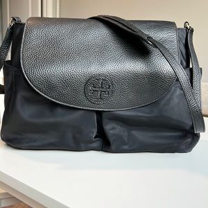 Black Tory Burch Diaper Bag